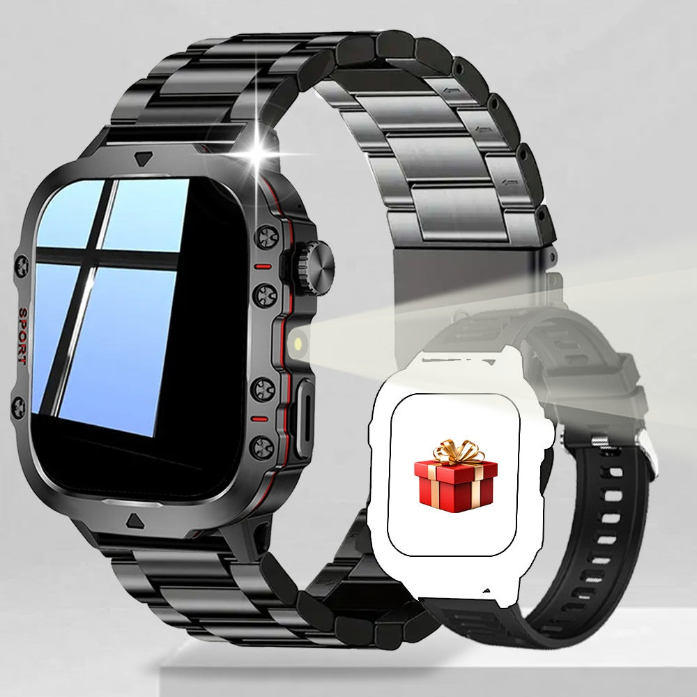 ჭკვიანი სპორტული გარე სმარტ საათი ფიტნეს ტრეკერი H19 გულისცემის სიხშირის ნაბიჯებით ძილის Bluetooth ზარი iOS-ისთვის