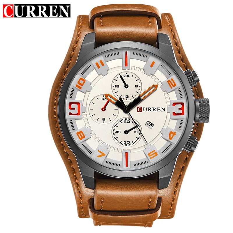 Curren Watches მამაკაცის კვარცის მაჯის საათი 8225 