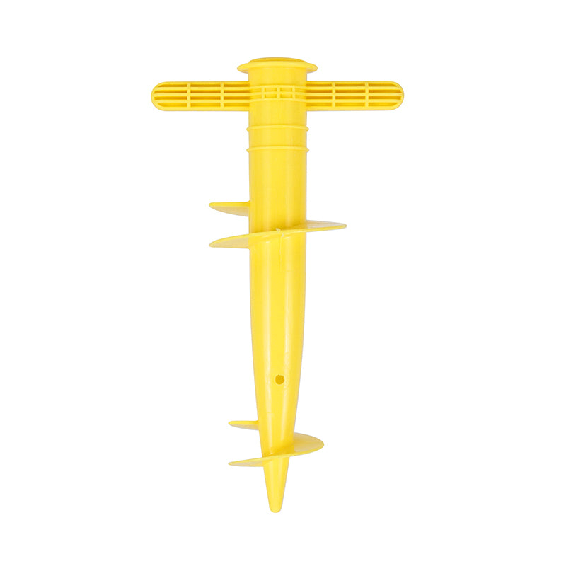 პლასტმასის რეგულირებადი ქოლგის ძირი, მზის, პლაჟის, ტერასის, ქვიშის, მიწის დასამაგრებელი ხელსაწყოები (სამაგრი, სპირალური ხელსაწყო, წვერის ნაწილი), 1 ცალი