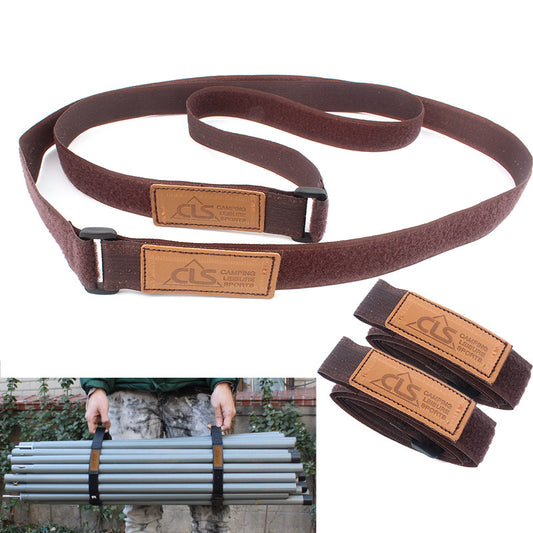 Outdoor Camping Straps With Travel Equipment Luggage Tent Canopy Storage Strapping Straps Velcro Straps 2 Packs