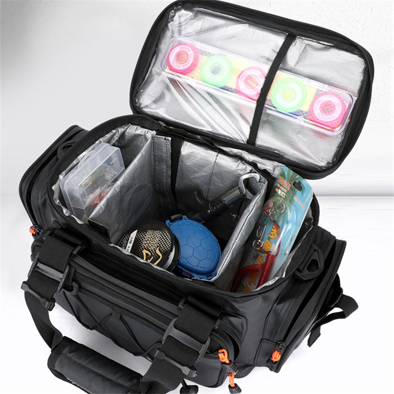 Luya Bag-ი ცალმხრივი ზურგჩანთით სათევზაო ჩანთით, რომელიც გადაჯვარედინებულია სათევზაო აღჭურვილობისთვის, ჯოხის ჩანთით. 