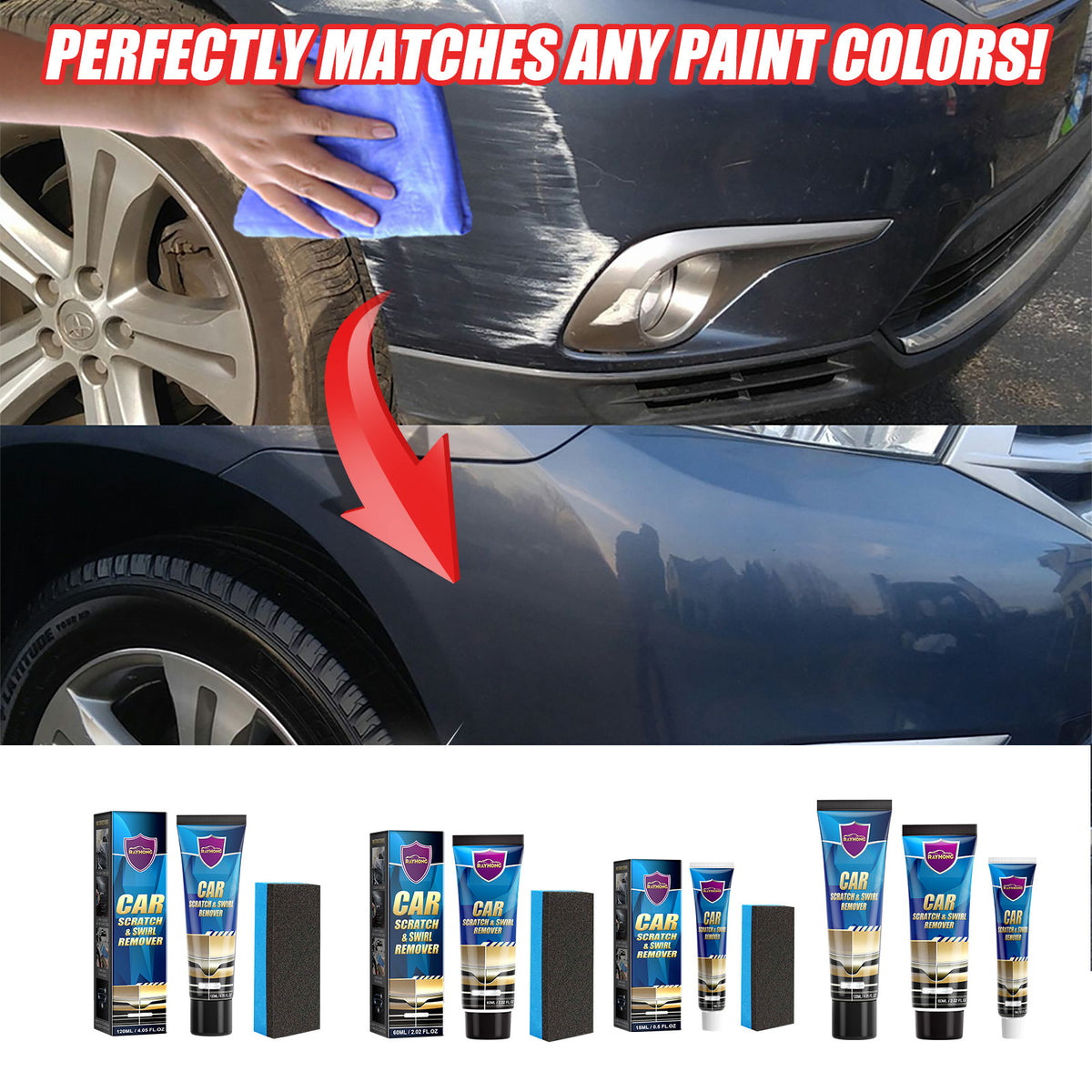 Car Scratch Repair Cream, Car Maintenance Refurbishment Paint Scratches Scratches Polishing Paint Repair Paste
