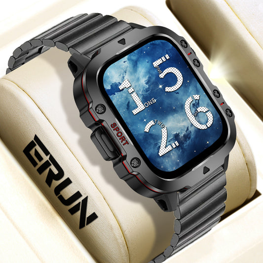 ჭკვიანი სპორტული გარე სმარტ საათი ფიტნეს ტრეკერი H19 გულისცემის სიხშირის ნაბიჯებით ძილის Bluetooth ზარი iOS-ისთვის