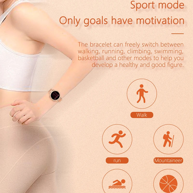 ქალის ფიზიოლოგიური ციკლის შეხსენება M3 ჭკვიანი საათი მუსიკის დაკვრის ჭკვიანი საათი გულისცემის ტრეკერი ქალის სამაჯური ქალბატონებისთვის 