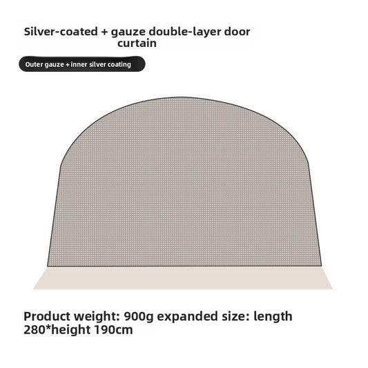 Aluminum Alloy Camping Sunshade Canopy Pavilion Vestibule Tent for Glamping Outdoor Waterproof