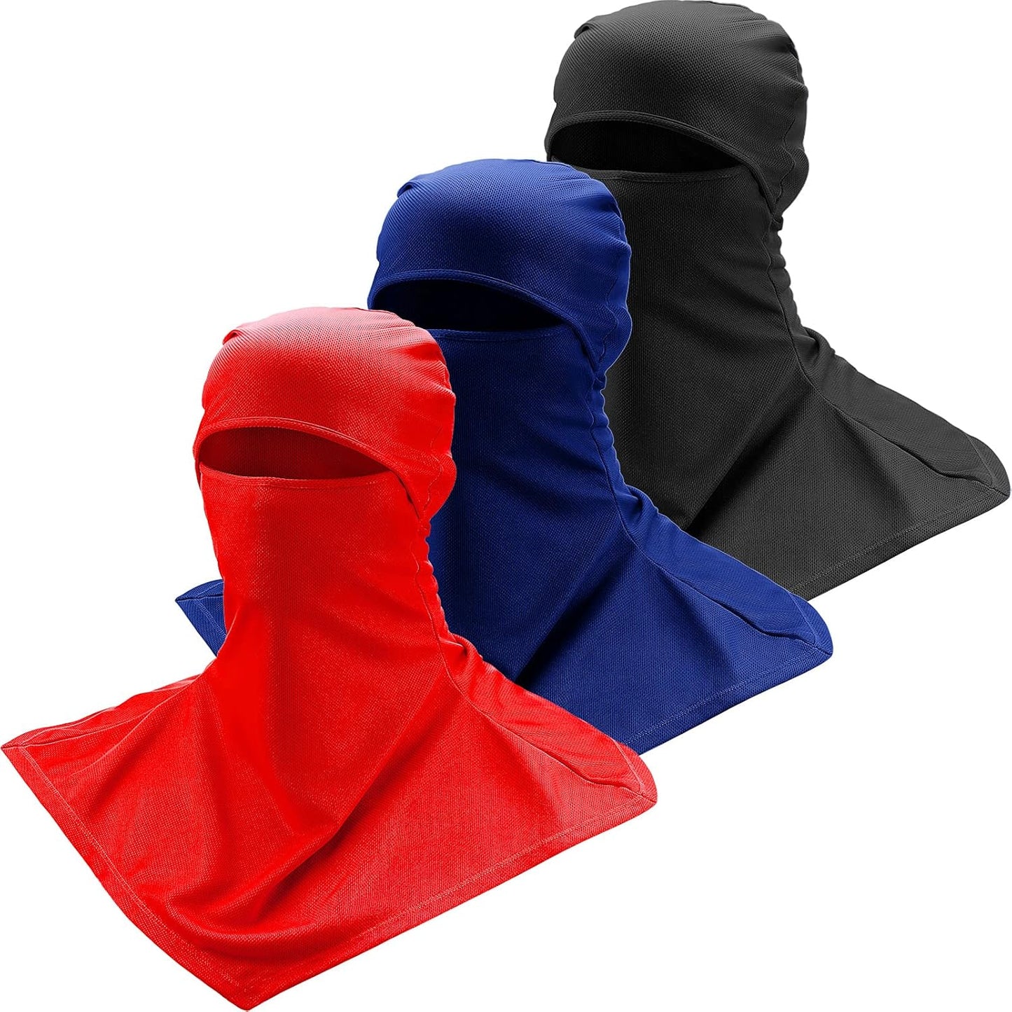 3 Piece Balaclava Face Cover Sun Protection Neck Cover Summer Balaclava Motorcycle Face Mask for Men Women