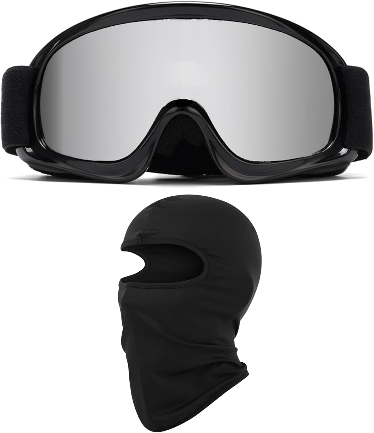 Kids Dirt Bike Goggles ATV Motorcycle Off-Road Riding Motocross Glasses with Sun UV Protection Balaclava Full Face Cover