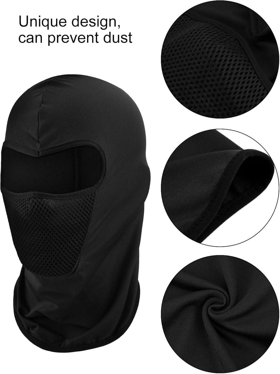 6 Pieces Balaclava Ski Mask Sun Protection Full Face Cover Breathable Balaclava Face Mask for Motorcycle and Cycling