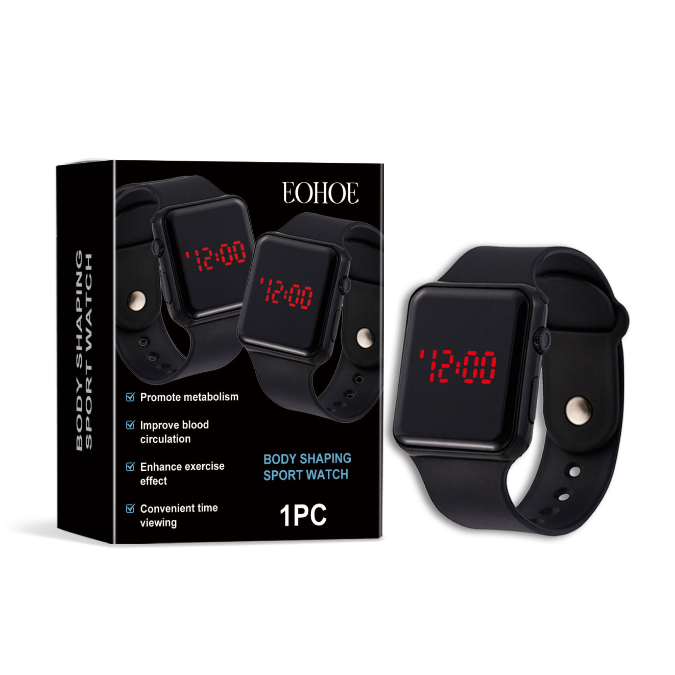 EOHOE Sports Watch Versatile Fashion Personality Outdoor Fitness Daily Time Management Convenient Sports Watch
