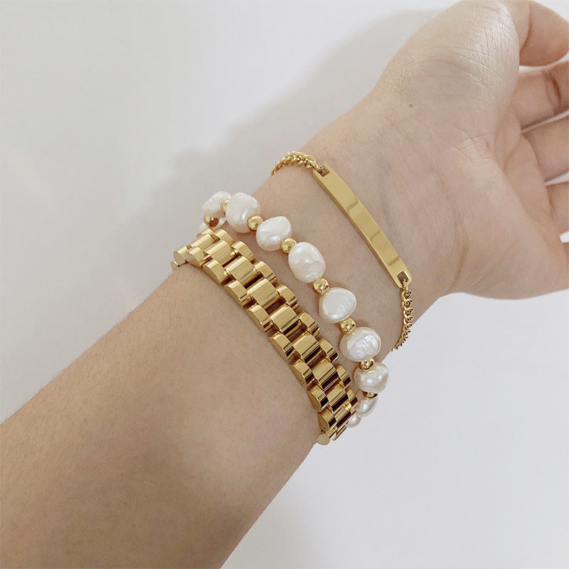 Fashionable Watch with Bracelet INS Wind