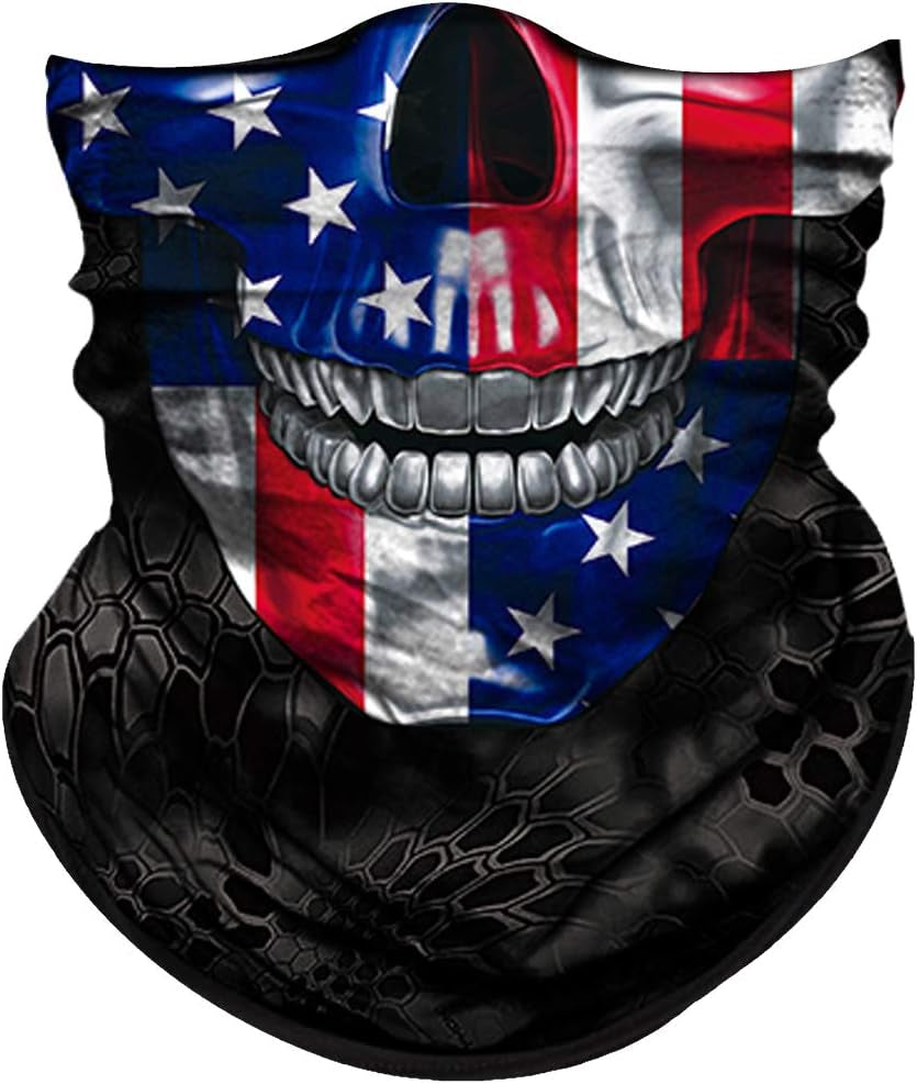 Skull Face Mask for Dust Wind Sun Protection Men Women Motorcycle Riding
