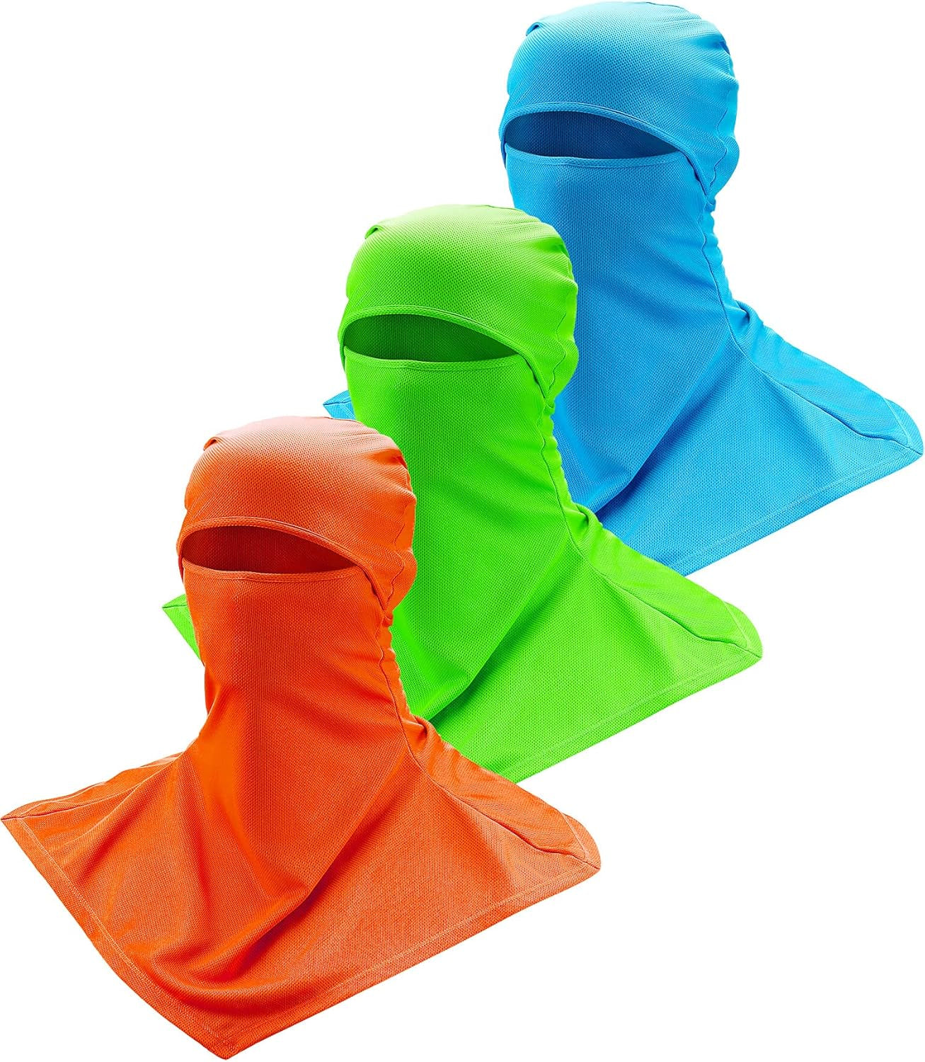3 Piece Balaclava Face Cover Sun Protection Neck Cover Summer Balaclava Motorcycle Face Mask for Men Women