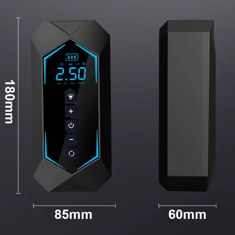 Car Air Pump Portable Electric Tire Pump Air Pump Handheld Wireless Wired Digital Display Charging Pump Car Accessories