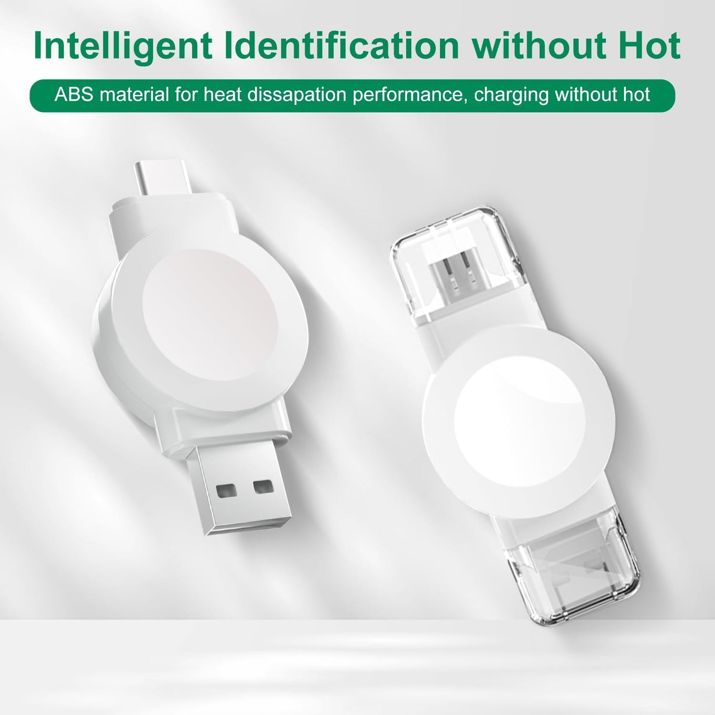 1 Pack Smart Watch Wireless Charger, Portable Magnetic Cordless Travel Charger Suitable for Iwatch