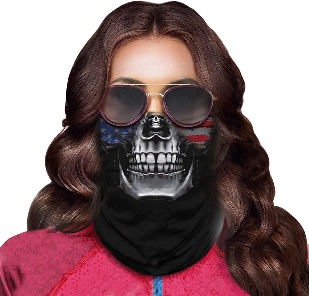 Skull Face Mask for Dust Wind Sun Protection Men Women Motorcycle Riding