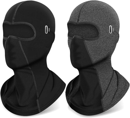 2 Pieces Mask,Uv Protection Cooling Breathable for Women Men Leightweight Sun Tatical Hood Fishing Riding Motorcycle